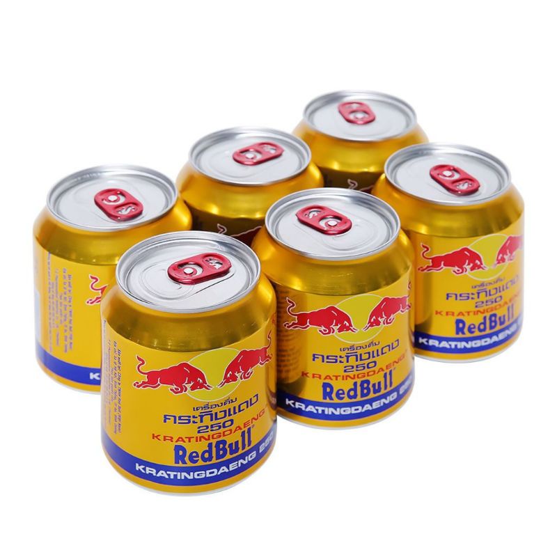Lốc 6 lon bò húc Thái Kratingdaeng 250 ml