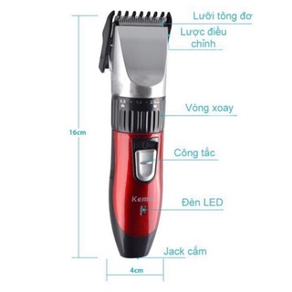 ông đơ cắt tóc JICHEN sạc điện BẢO HÀNH 1 ĐỔI 1