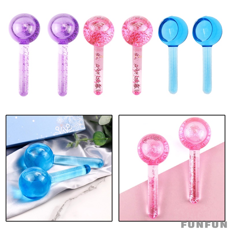 Set 2 Quả Cầu Mát-Xa Mặt Mát Lạnh Giảm Bọng Mắt Chăm Sóc Da Tiện Dụng Cao Cấp