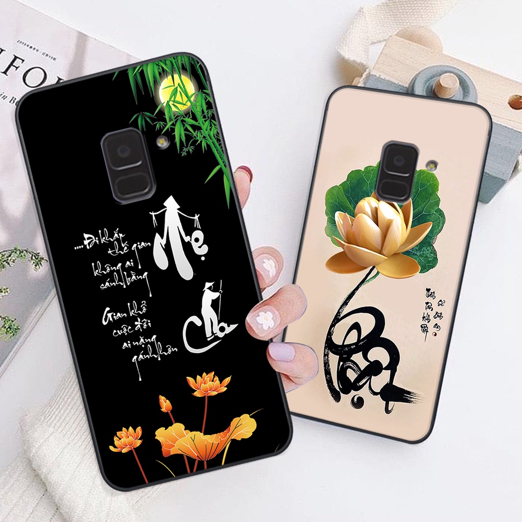 Ốp lưng Samsung Galaxy A5 / A6 2018 / A8 2018 / A8 PLUS in hình chữ tài chữ lộc, Cha Mẹ, bình an SIÊU ĐẸP