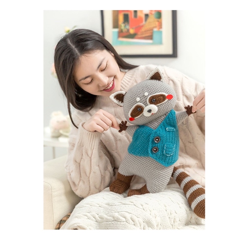 DIY Gói Nguyên Liệu Móc Len Gấu  Cáo 🦊 chồn 🐻 Dễ Thương- Quà Tặng Handmade Tự Làm Ý Nghĩa