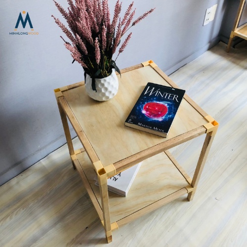 Kệ gỗ vuông Minhlongwood size to vuông 45cm