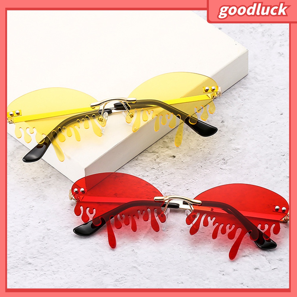 Kính Mát Hình Giọt Nước Không Gọng Chống Tia UV Thời Trang Unisex