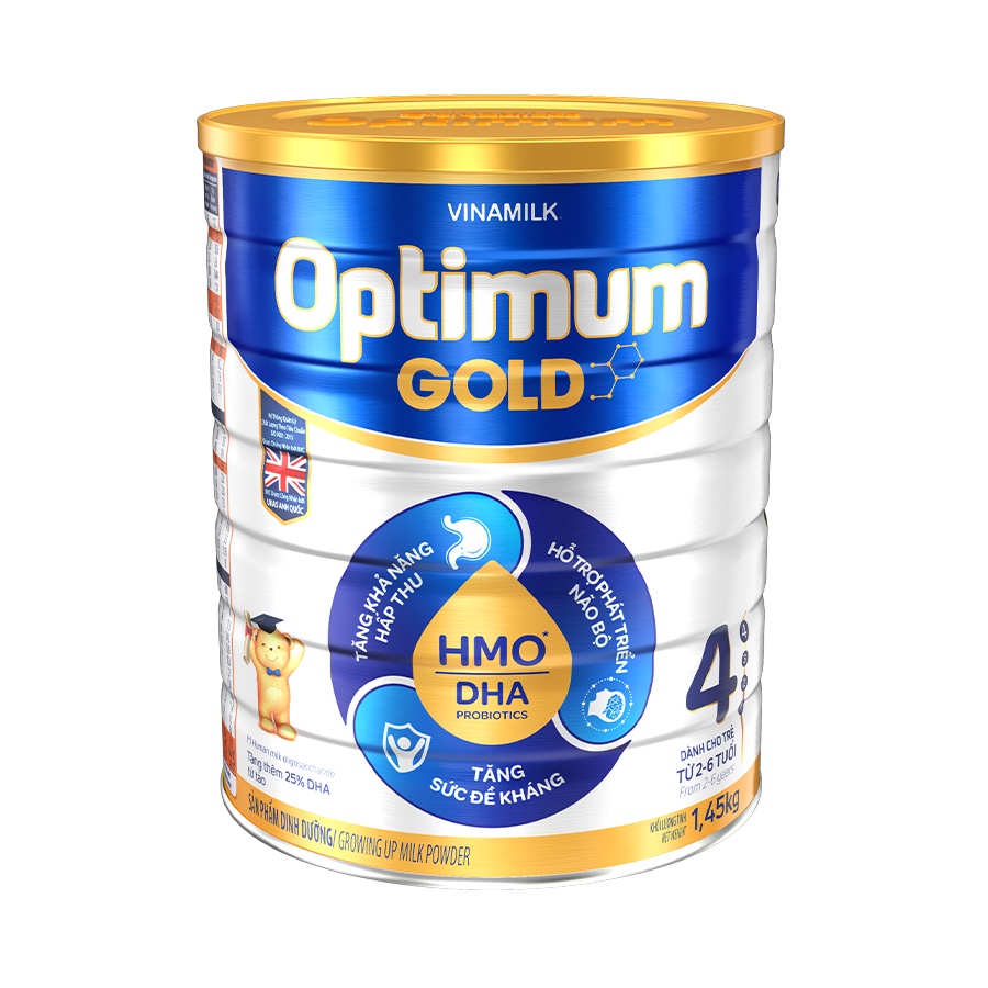 Sữa bột Optimum Gold 3 hộp thiếc 1450g