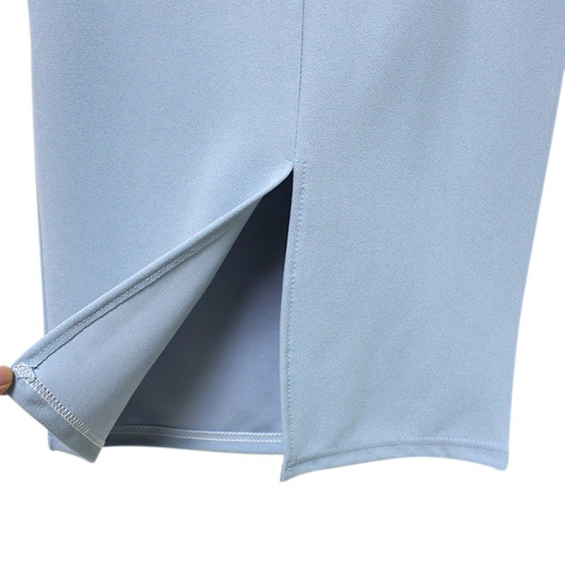 Chân váy bút chì lưng cao chất Chiffon thiết kế ôm sát quyến rũ