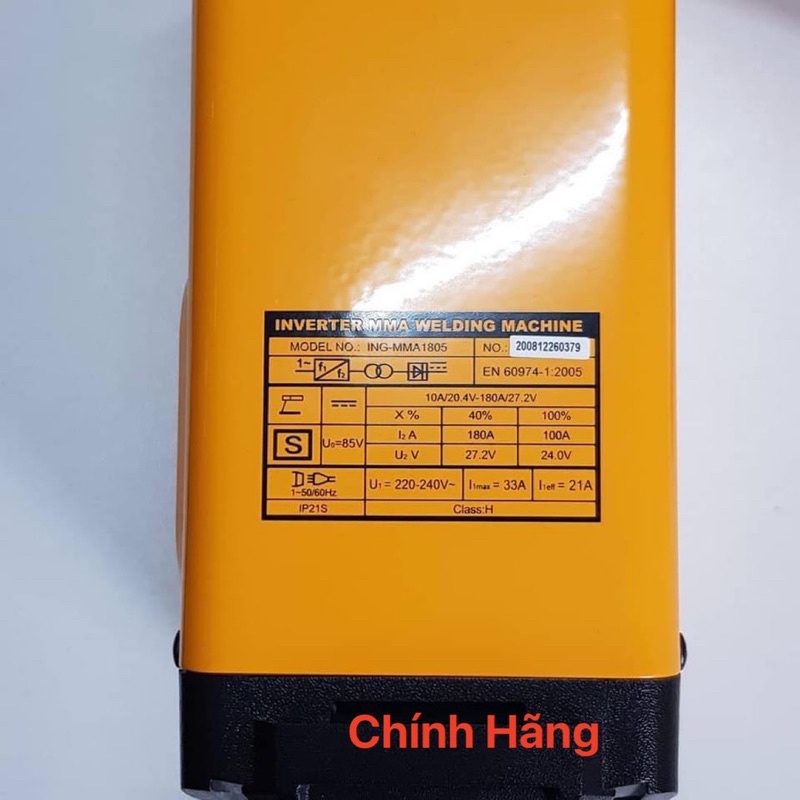 INGCO Máy hàn điện tử 180A ING-MMA1805  (Cam kết Chính Hãng 100%)