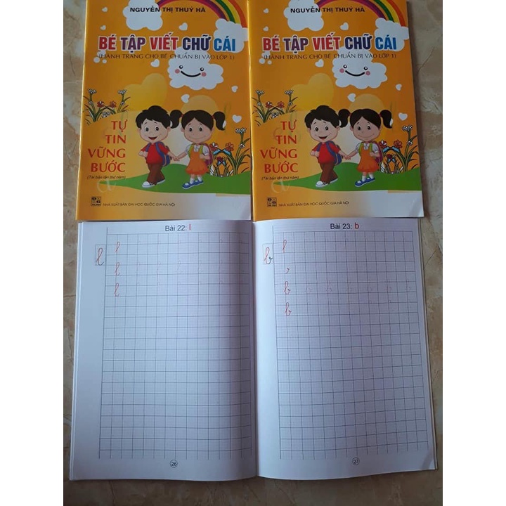 Vở ô li tập viết chữ cái cho bé chuẩn bị vào lớp 1