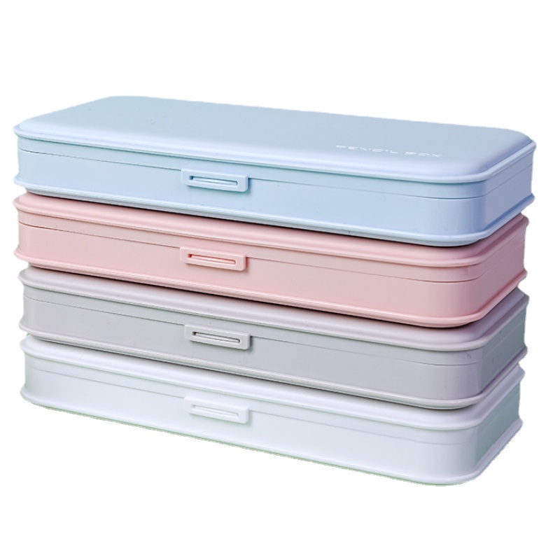 Hộp Đựng Bút Bằng PP Nhám Màu Macaron Dễ Thương Phong Cách Hàn Quốc Tiện Dụng Cho Học Sinh