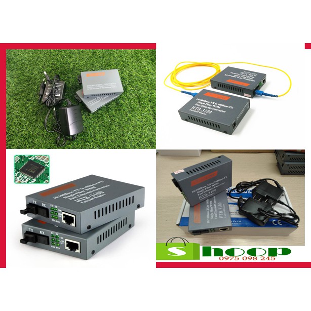 Cặp converter quang 1fo HTB 3100 , HTB1100 , GS03  , converter 2fo  1100, GS-03