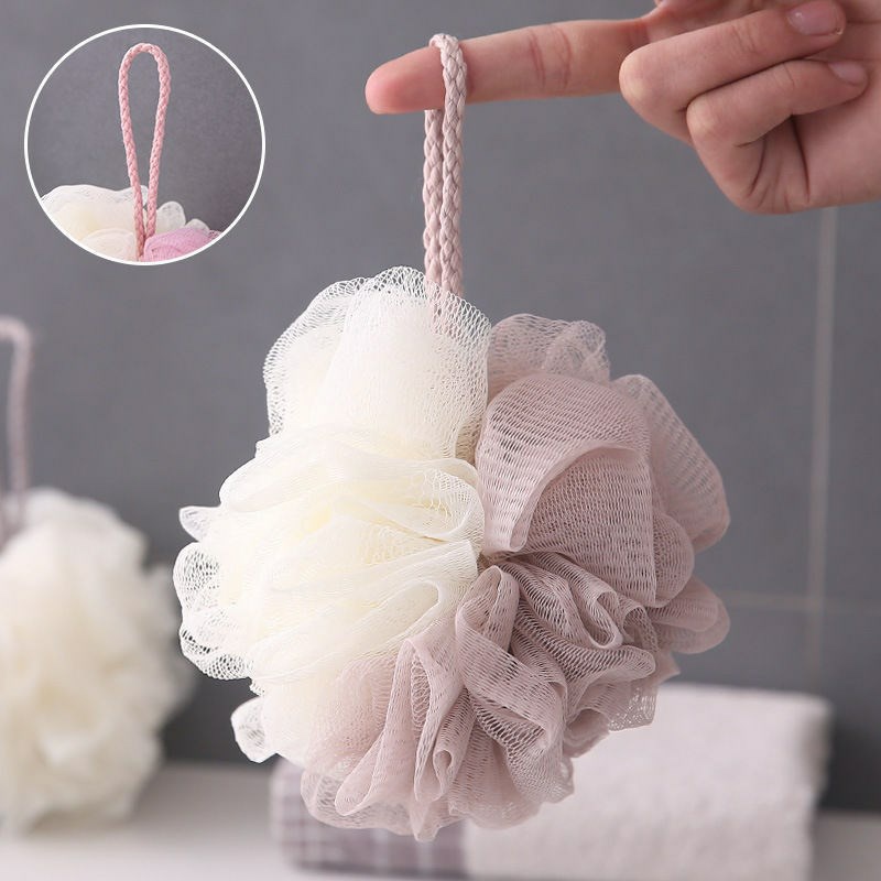 Bông Tắm Cao Cấp Tạo Bọt Có Dây Treo Tẩy Da Chết
