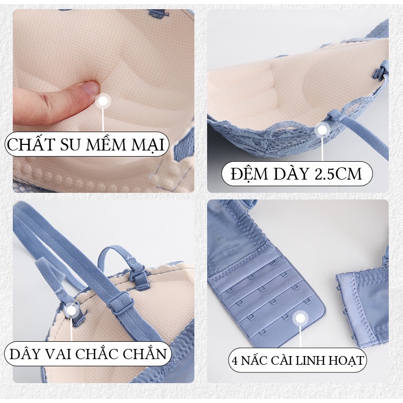 Áo Ngực Không Gọng ELSA BRA Thông Hơi Có Độn Bàn Tay Nâng Đẩy Ngực Và Tạo Khe - FL16
