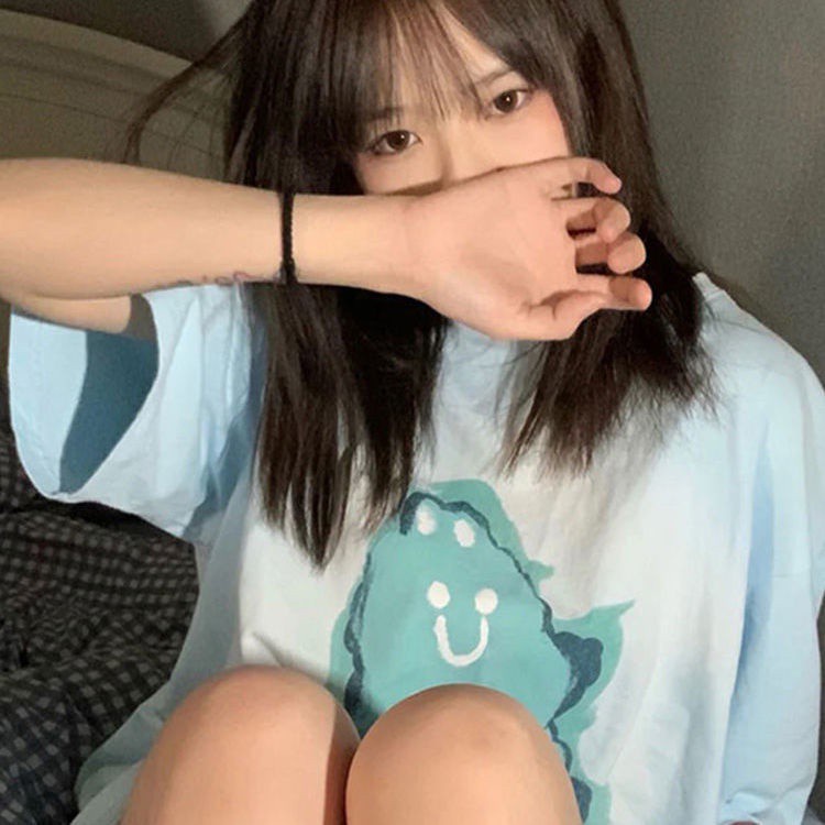 Áo Thun Tay Ngắn In Họa Tiết Thời Trang Mùa Hè Mới