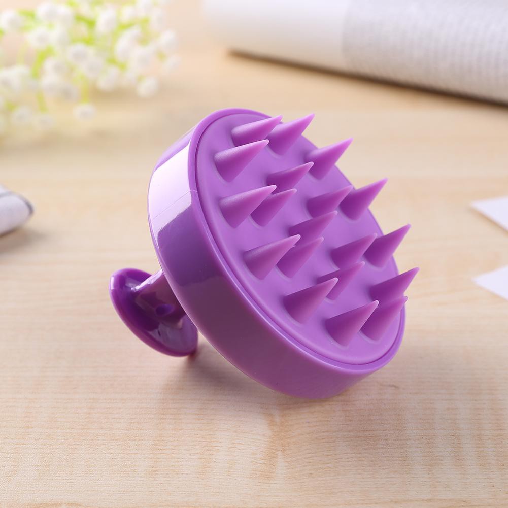 Silicone Teeth Hair Scalp Soft Massage Brush Hair Washing Comb