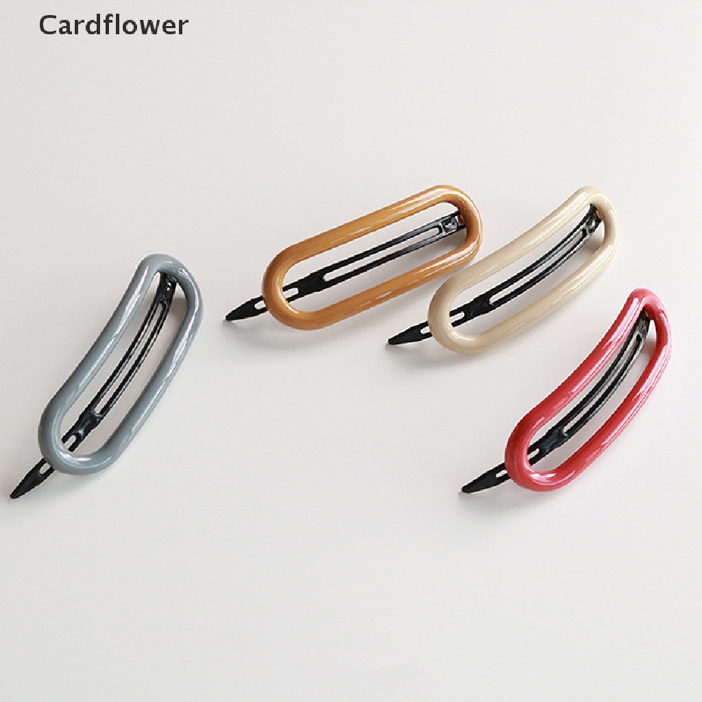 &lt; Cardflower &gt; Kẹp Tóc Càng Cua Lớn Bằng Nhựa Màu Kẹo Liền Mạch Giảm Giá