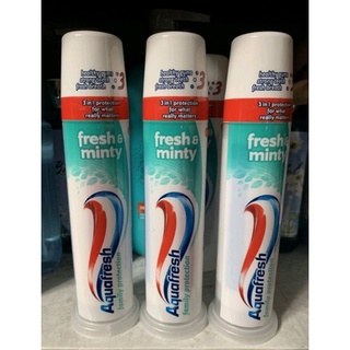 Kem đánh răng aquafresh 100ml dạng ống bom