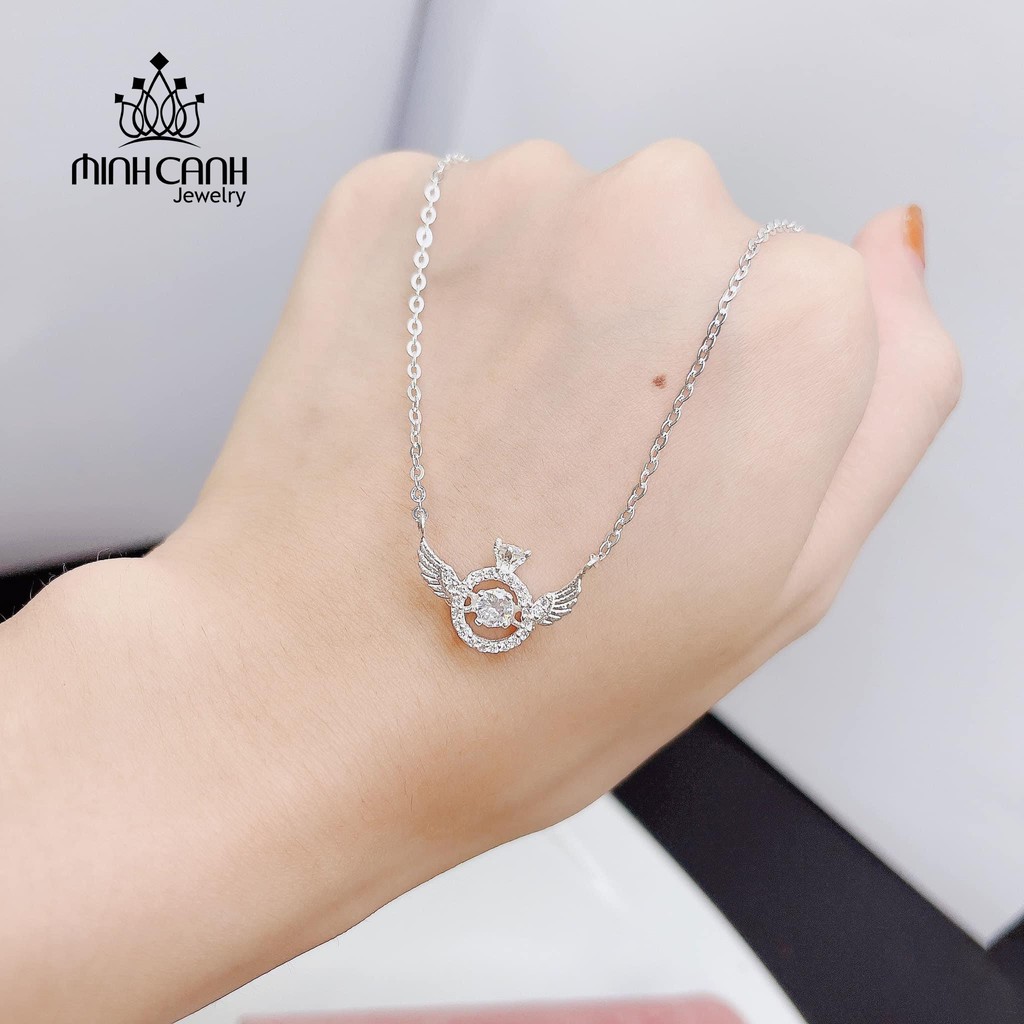 Vòng Cổ Bạc Chiếc Nhẫn Đôi Cánh Thiên Thần - Minh Canh Jewelry