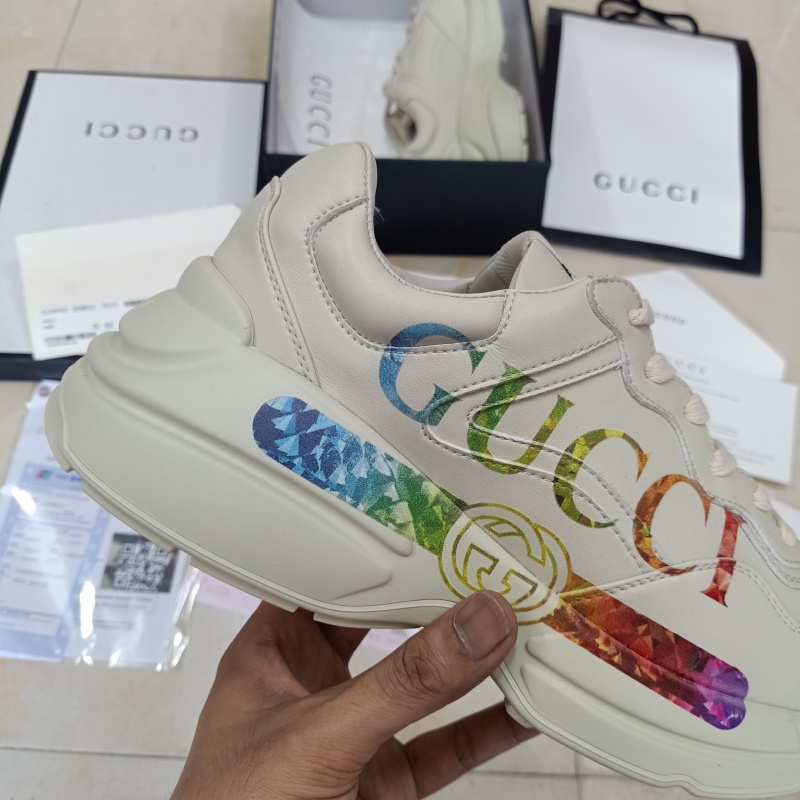 Giày Gucci Rhyton Chunky Logo Chữ Ngang 5D Cao Cấp