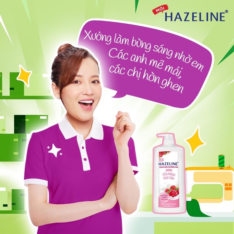 Sữa tắm dưỡng da Hazeline chai 1Kg kèm Hộp giấy
