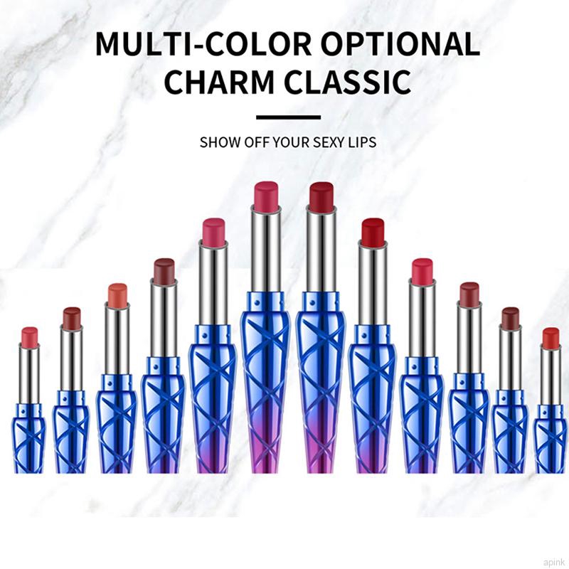 [Hàng mới về] Son sáp nhung lì HANDAIYAN dưỡng môi kháng nước lâu trôi với 12 màu tùy chọn | BigBuy360 - bigbuy360.vn