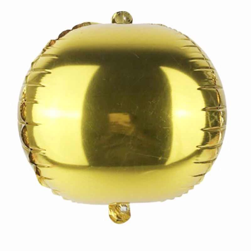 Bong bóng lá nhôm hình tròn trang trí tiệc sinh nhật 4d 22inch