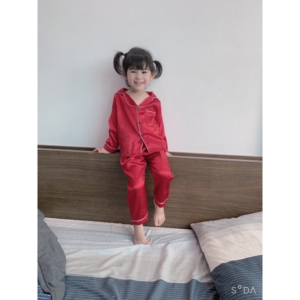 Xả Pizama gấm thượng hải size 21-32kg