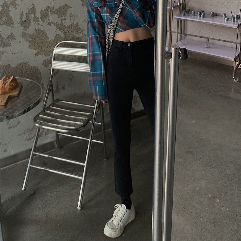 COZOK Quần Jean Lưng Cao Dáng Ôm Kiểu Hàn Quốc Hợp Thời Trang