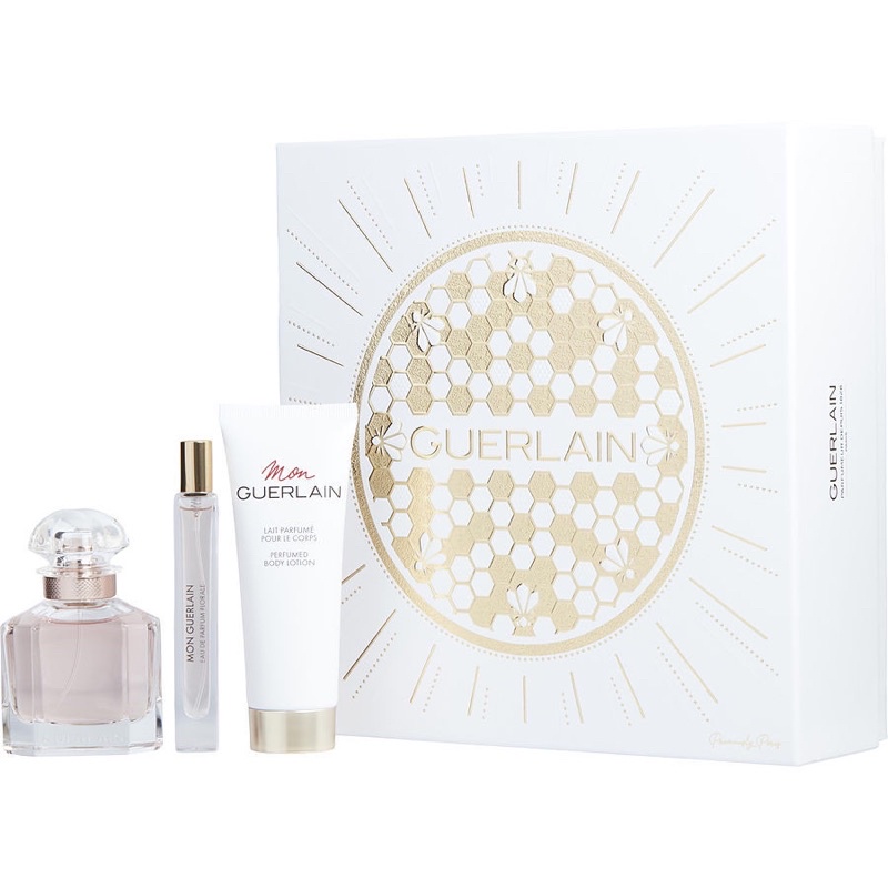 💥 Gift set nước hoa nữ Mon Guerlain EDP Florale - 3 món