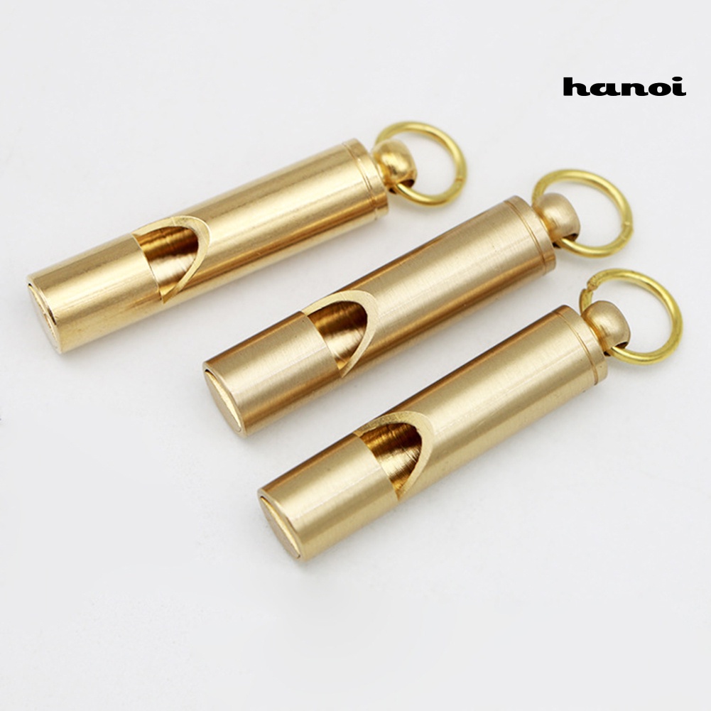Còi Sinh Tồn Mini Bằng Đồng Thau Di Động Tiện Dụng Mang Theo Cắm Trại