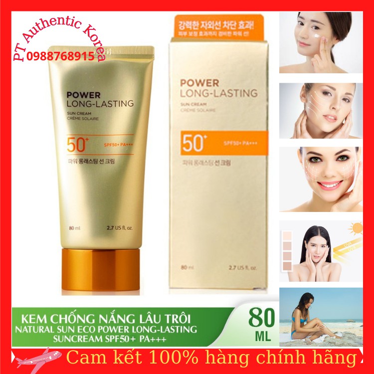 Kem chống nắng đa chức năng Power Long-Lasting Sun Cream SPF50+PA