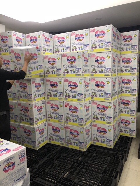 Bỉm dán/quần MERRIES nội địa nhật thêm miếng NB96/S88/M68 dán/M64 quần/L58 dán/L50 quần/XL42/XXL28