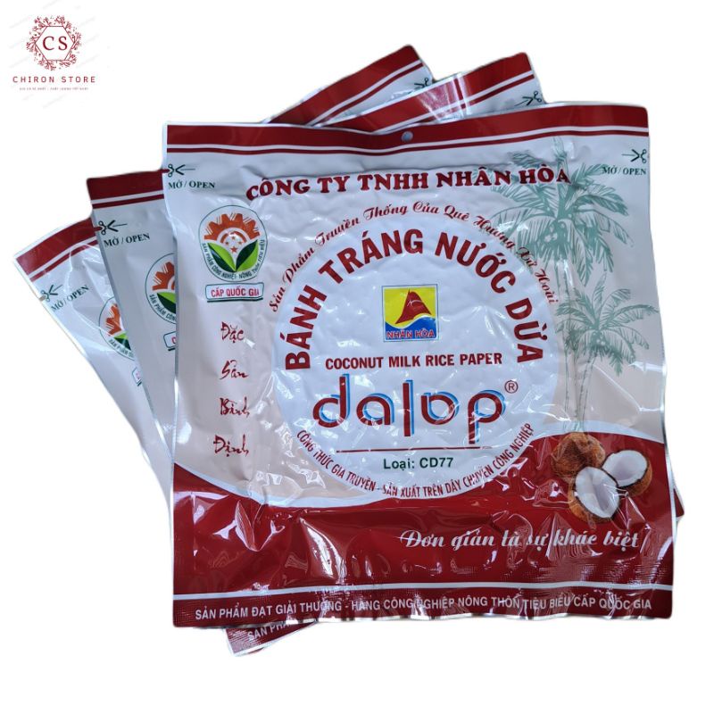 BÁNH TRÁNG NƯỚC DỪA DALOP BÌNH ĐỊNH + QUÀ TẶNG NGẪU NHIÊN