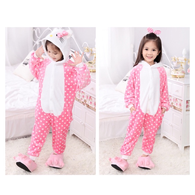 ❤️ FREESHIP ❤️ Bộ đồ thú Hello Kitty Trẻ Em Loại 1