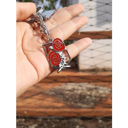 [ 2cm ] Móc khóa hợp kim logo các binh đoàn trong Đại chiến người khổng lồ - AOT - Baystore