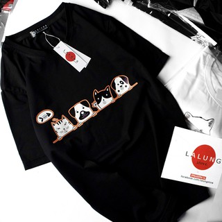 Áo phông chó mèo cute (chất đẹp, nam nữ đều mặc được)