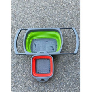 Bộ 2 rổ silicon gấp gọn