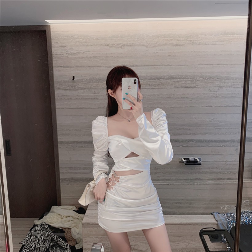Đầm dáng ôm body tay dài Emilyshop ulzzang