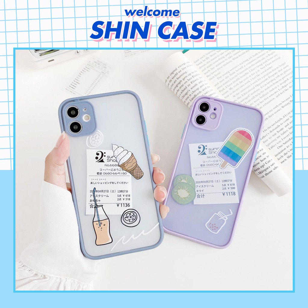 Ốp lưng iphone Kem Japan nhám viền nổi cong 5/5s/6/6plus/6s/6splus/7/7plus/8/8plus/x/xr/xs/11/12/pro/max/plus/promax | BigBuy360 - bigbuy360.vn