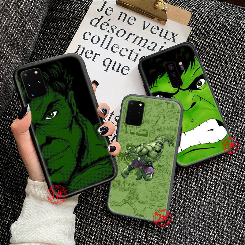 Ốp điện thoại mềm in hình nhân vật hulk màu xanh lá 24VTY cho Samsung S7 Edge S8 S9 S10 Plus Plus S10E