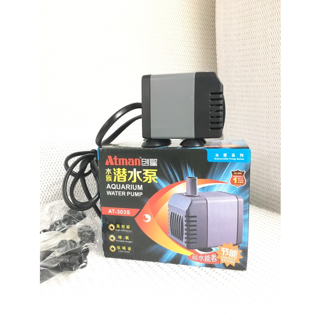 Máy bơm nước ATMAN AT 303sS dành cho hồ cá cảnh, thủy sinh.