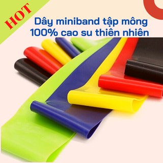 Siêu sốc Siêu rẻ Bộ 5 Dây mini Band, Dây cao su kháng lực chính hãng tập chân mông