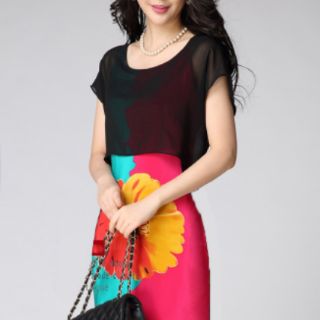 Đầm in hoa tuyệt đẹp