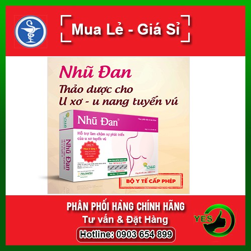 ❤[Chính hãng] Nhũ Đan - Dành Cho Người U Xơ Tuyến Vú (Hộp 20 viên)