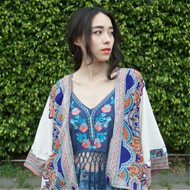 [ORDER] ÁO KHOÁC KIMONO JACKET HỌA TIẾT THỔ CẨM