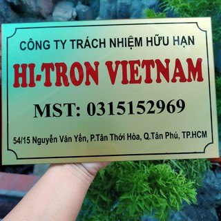 BẢNG HIỆU CÔNG TY 20 CM X 30CM