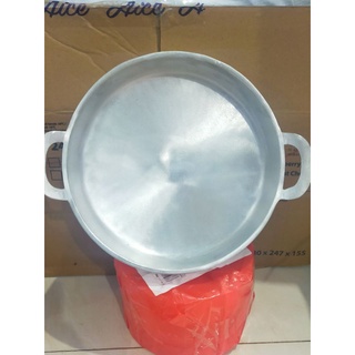 Chảo gang đáy bằng dk30cm đúc khuân cát nguyên khối