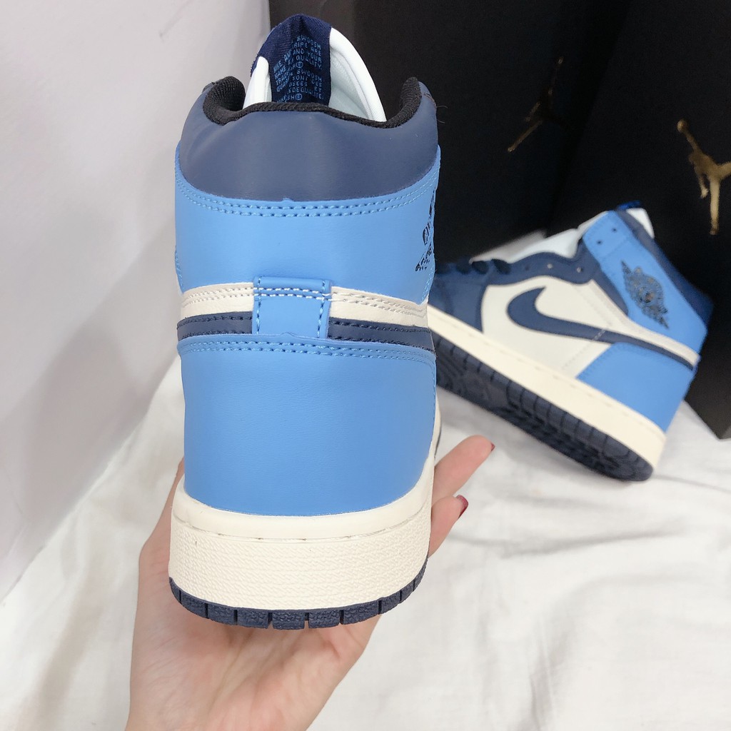 Giày Thể Thao Nam Nữ Ngô Thắng JD Cao Kem Xanh