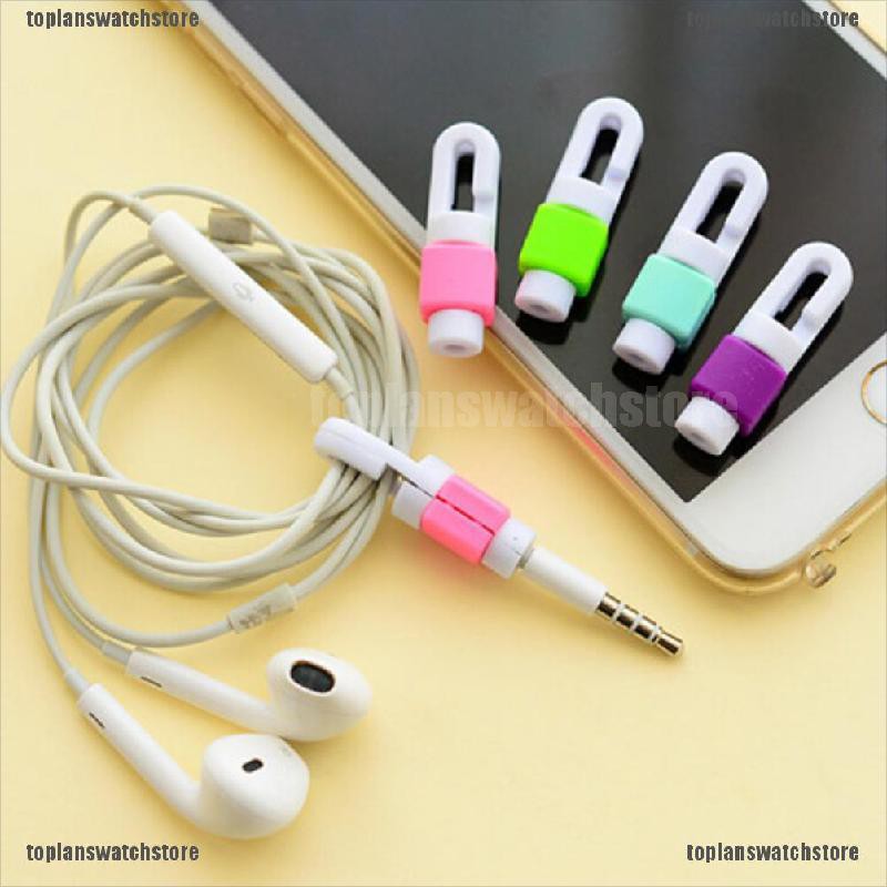 Set 2 phụ kiện bảo vệ dây cáp chống đứt tiện lợi chất liệu nhựa silicon