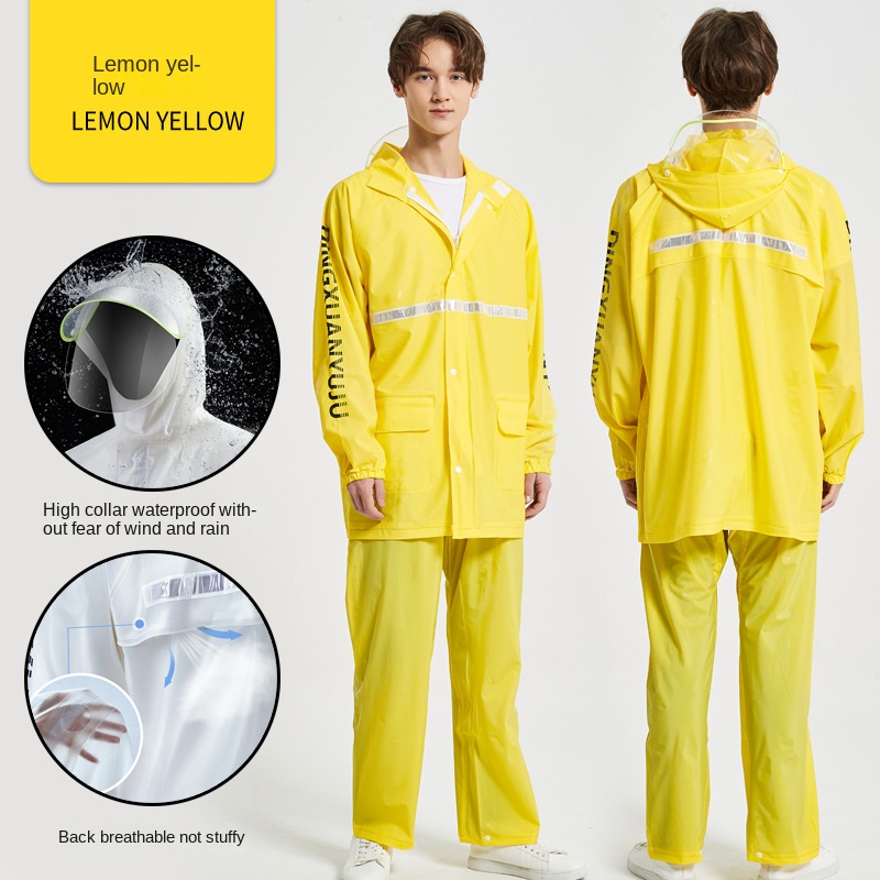 Áo Mưa Trong Suốt Có Mũ Trùm Đầu Tiện Dụng Cho Nam Và Nữ