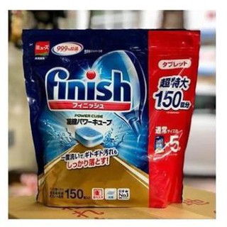 Viên rửa bát finish nhật bản túi 150 viên | viên rửa chén chuyên dụng cho máy rửa chén finish