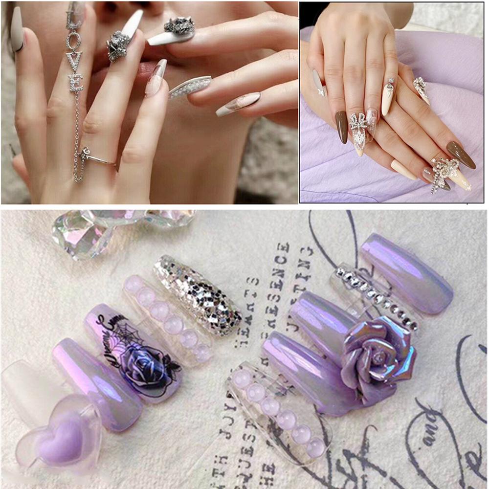 Phụ Kiện Trang Trí Móng Tay Xinh Xắn Chất Lượng|3d|Công cụ móng tay.Nơ Trang Trí Móng Tay Nghệ Thuật